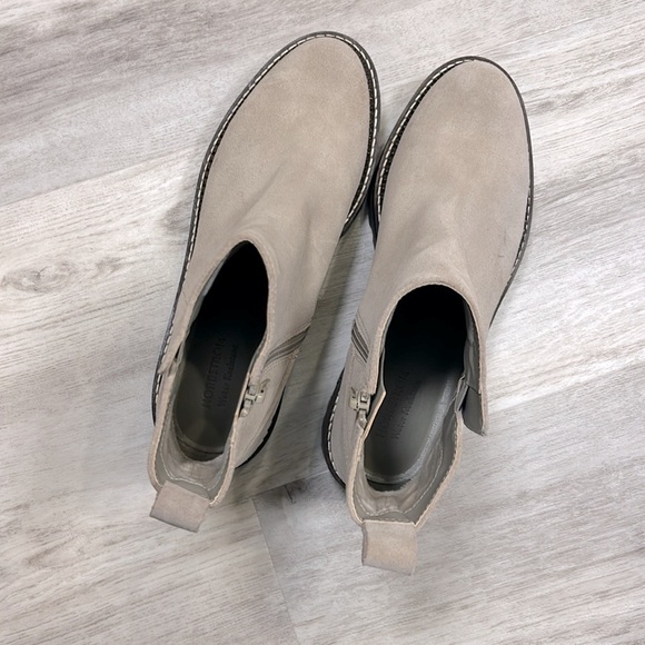 Nordstrom Miller 2 Water Resistant Suede Leather Chelsea Lug Boot / Beige-Taupe - Picture 7 of 10